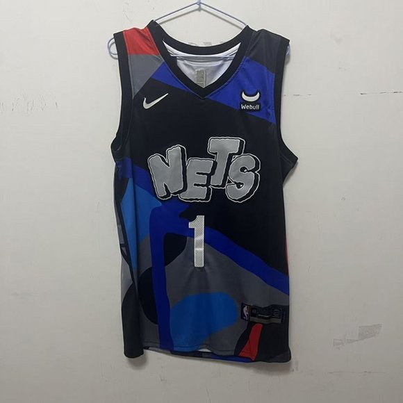 NBA Brooklyn Nets City Edition #1 Mikal Bridges Basketball Jersey